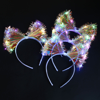 VINCHA MOÑO IRIDISCENTE LED