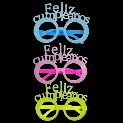 LENTE FELIZ CUMPLE FLUO