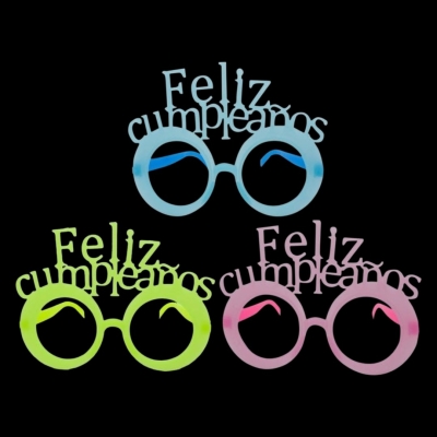 LENTE FELIZ CUMPLE FLUO