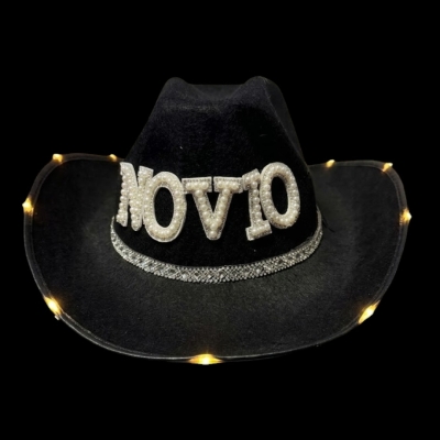 SOMBRERO COWBOY NOVIO PREMIUM LED