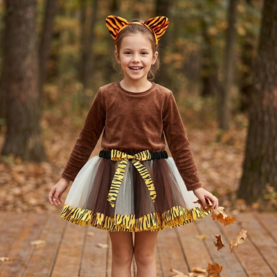 DISFRAZ ANIMALES VINCHA Y POLLERA