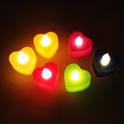 VELAS CORAZON LED