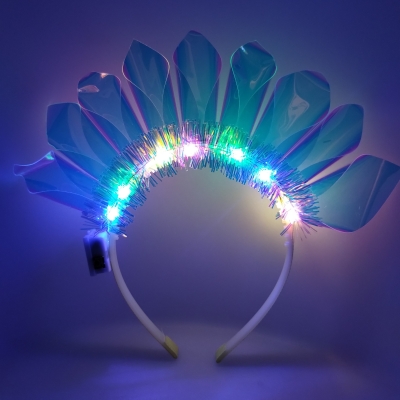 VINCHA PICOS IRIDISCENTE LED