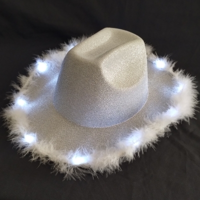 SOMBRERO COWBOY GIBRE PLUMA LED