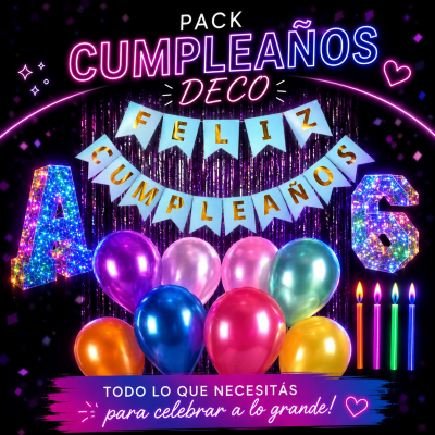 PACK CUMPLEAÑOS DECO