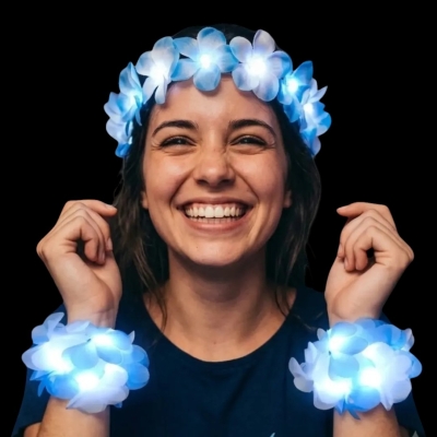 VINCHA Y PULSERAS HAWAI LED ARGENTINA