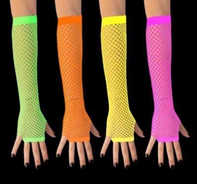 GUANTES DE RED LARGOS FLUO - par