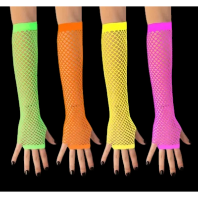GUANTES DE RED LARGOS FLUO - par