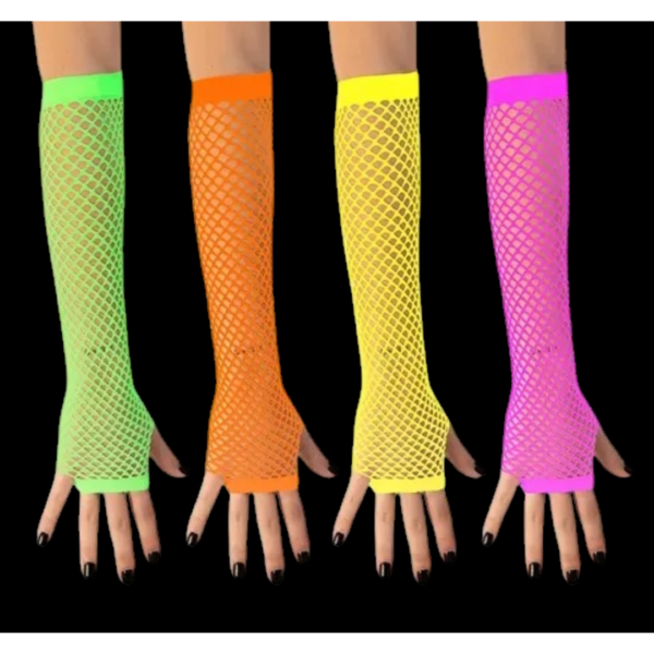 GUANTES DE RED LARGOS FLUO - par